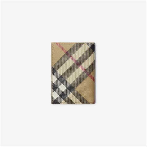 burberry card case house check|Burberry folding card case.